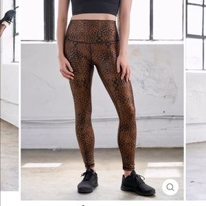 DYI High Shine Leopard Leggings NWT